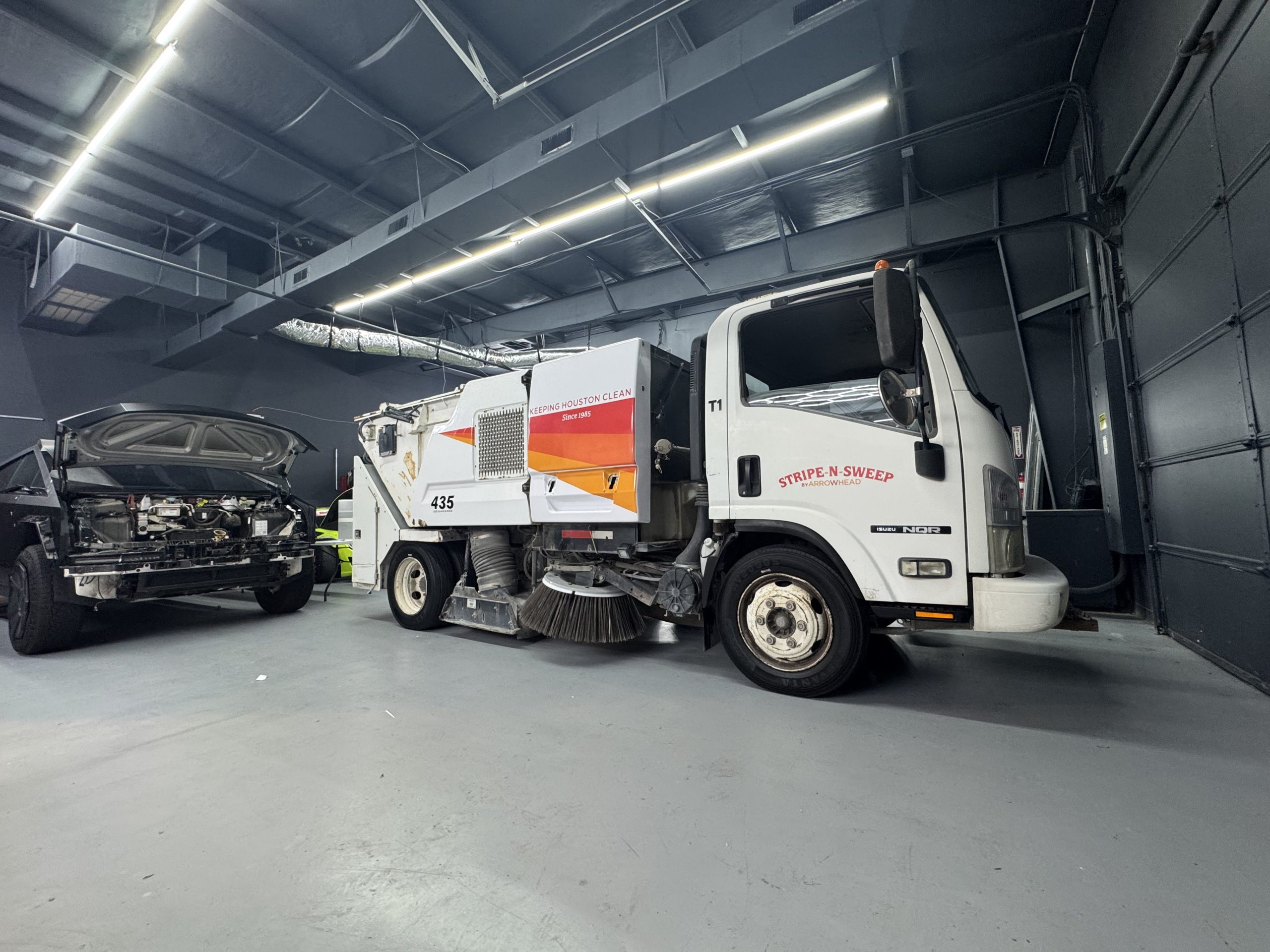 Stripe-N-Sweep commercial street sweeper fleet graphics by Rennspec Wraps